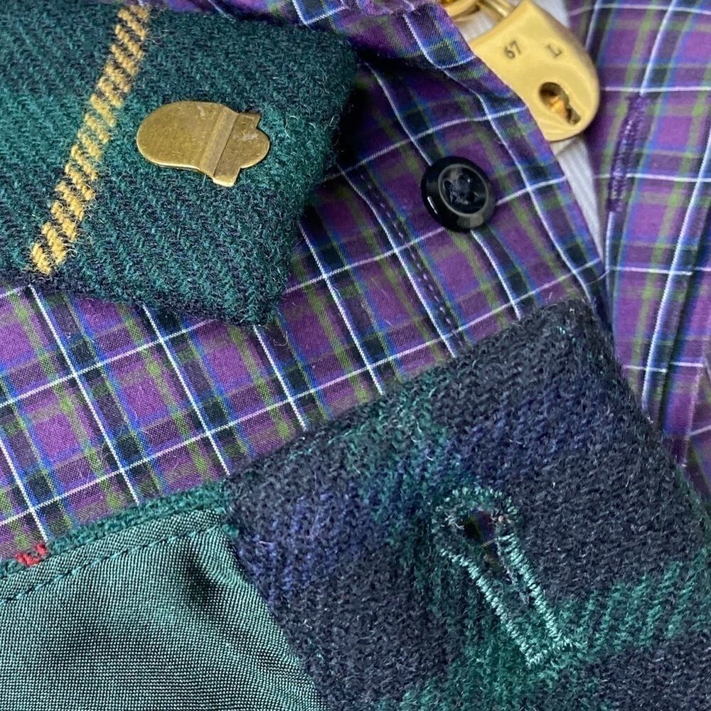 Ralph Lauren Fall ‘12 Green Plaid Fringe Trim Wool Trouser - Picture 15 of 16